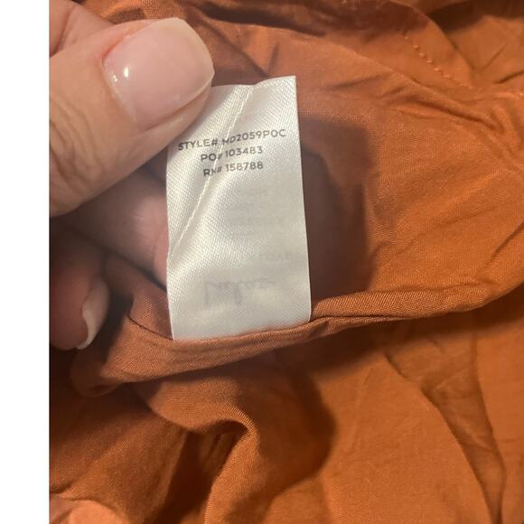 NWT Lulus Admire You Burnt Orange Floral Print Ruffled Long Sleeve Mini Dress M - Picture 12 of 12